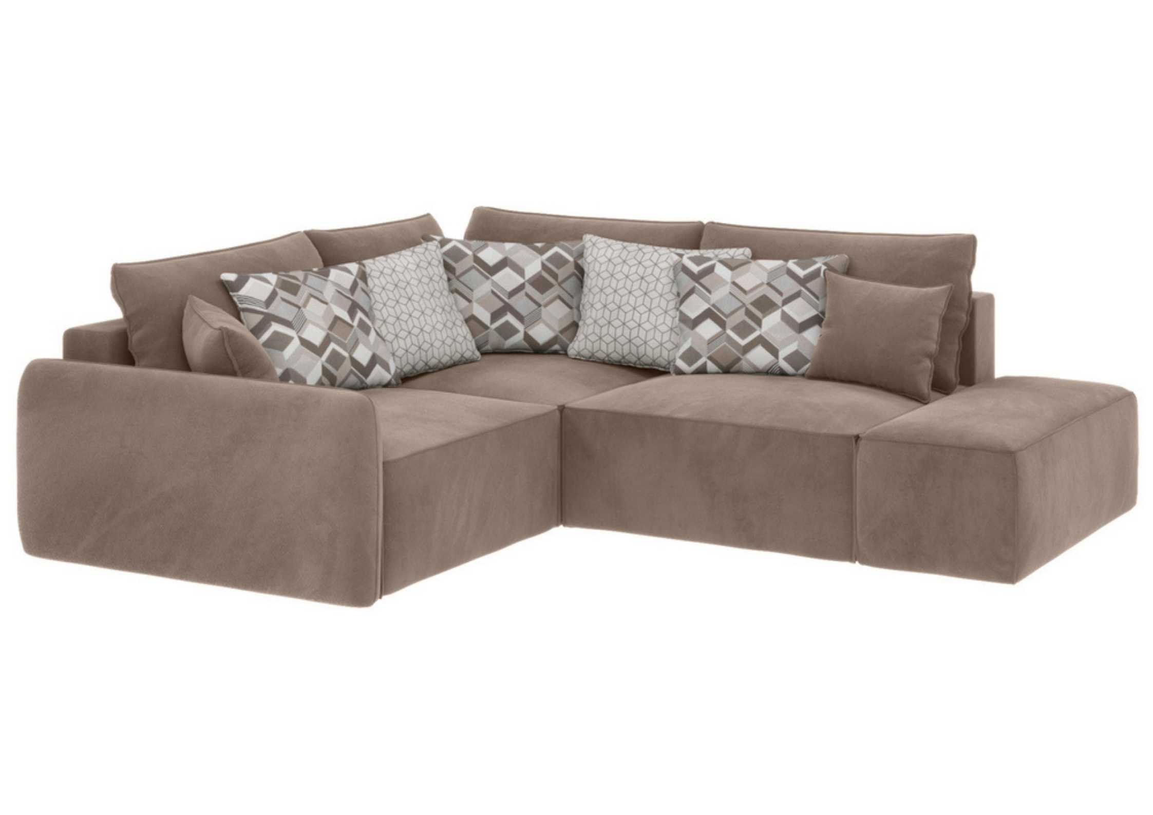 Brązowy narożnik modułowy